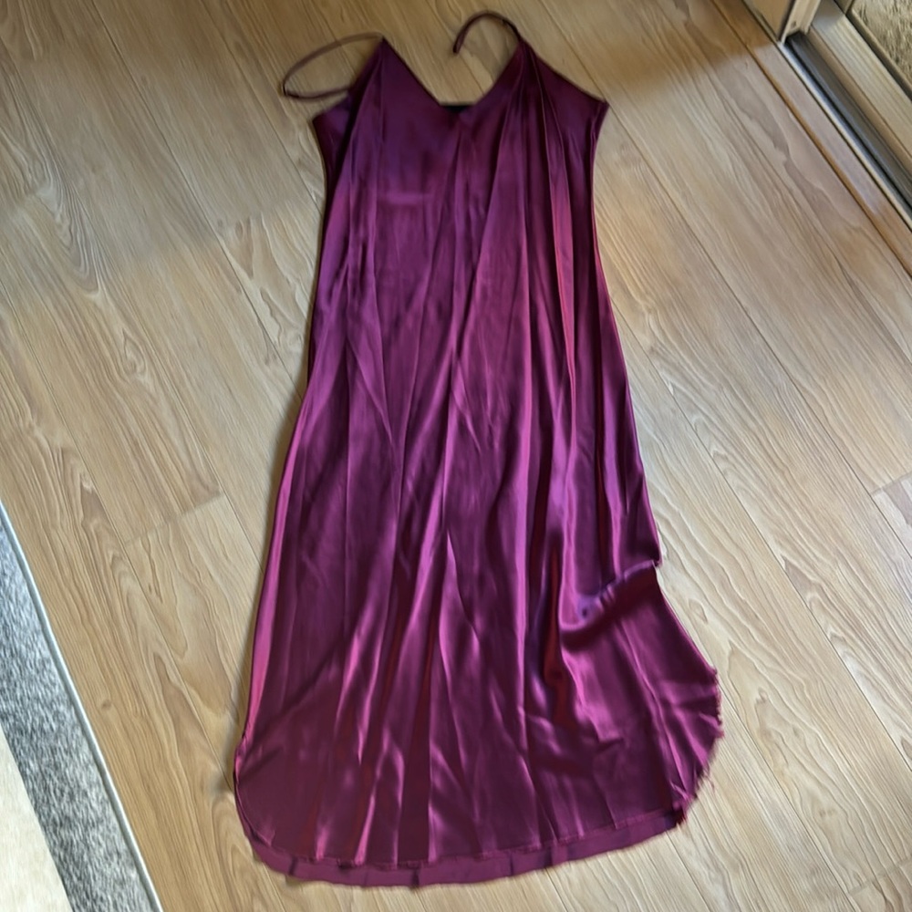 NILI LOTAN Silk Cami Slip Cocktail Dress
